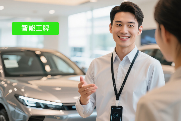 AI智能工牌有定位功能吗？汽车行业智能工牌怎么选不踩坑？​ | 得助·智能交互
