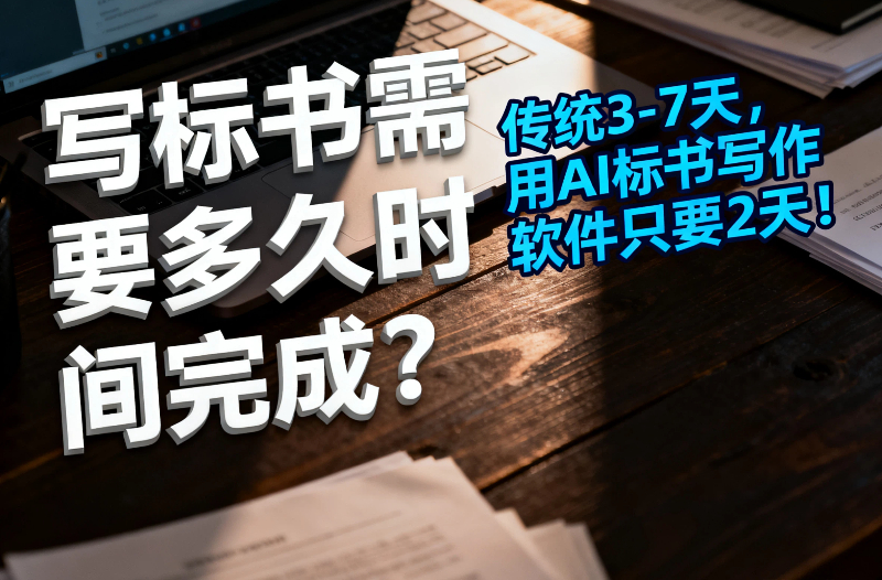 写标书需要多久时间完成？传统3-7天，用AI标书写作软件只要2天！