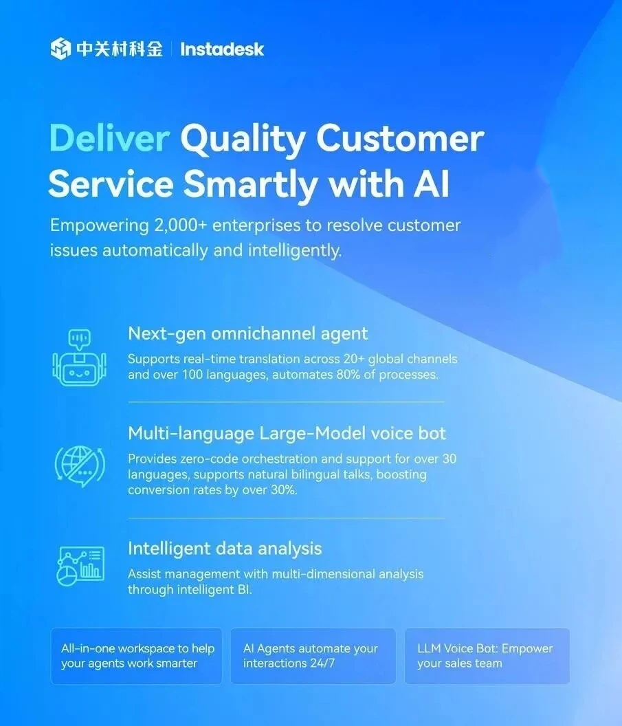 破解出海沟通壁垒!中关村科金Instadesk 多平台整合方案亮相香港金融科技周